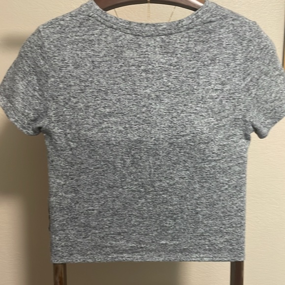 UpWest crop short sleeve sweater-material top - Picture 5 of 5
